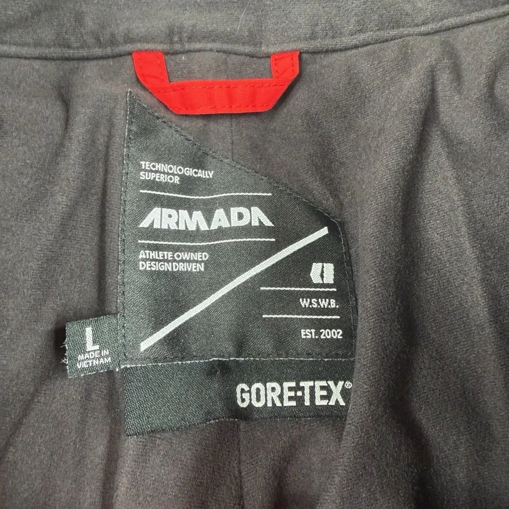 Armada Outerwear Ski Pants Red GoreTex Recco Snowboard Vented Men's Size L Large